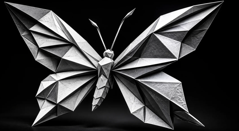 Monochrome origami butterfly symbolizing fragile lead opportunities that can be lost when contractors are busy on job sites and unable to respond quickly