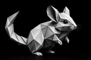 Monochrome origami rat representing the risk of delayed callbacks and how slow response times can erode customer trust and confidence